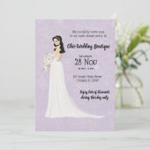 Bridal Boutique offenes Haus wählen Hintergrundfar Einladung (Stehend Vorderseite)