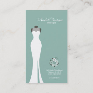 Bridal Boutique - Wählen Sie Ihre Hintergrundfarbe Visitenkarte