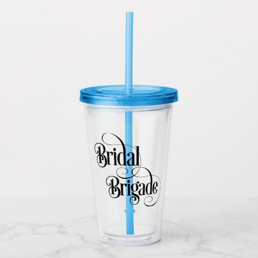 Bridal Brigade Acryltrinkbecher (Vorderseite)