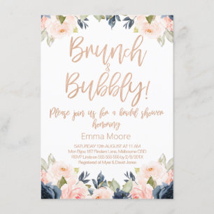 Bridal Brunch Blumendusche Einladung
