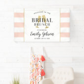 Bridal Brunch Blush Pink Champagner Toast Empfang Banner (Insitu)