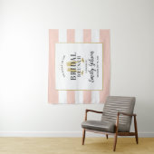 Bridal Brunch Blush Pink Champagner Toast Empfang Wandteppich (Beispiel)