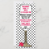 Bridal Brunch Bridal Dusche Einladung Champagner (Rückseite)