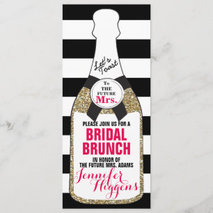 Bridal Brunch Bridal Dusche Einladung Champagner