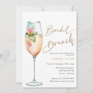 Bridal Brunch   Bubbly Brautparty Einladung