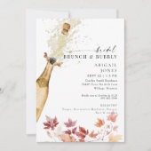 Bridal Brunch & Bubbly Champagnerdusche Einladung (Vorderseite)