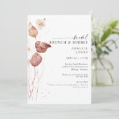 Bridal Brunch & Bubbly Einladung (Stehend Vorderseite)