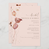 Bridal Brunch & Bubbly Einladung (Vorne/Hinten)