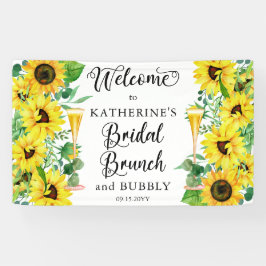Bridal Brunch & Bubbly Showdusche Boho Sonnenblume Banner