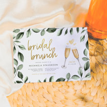 Bridal Brunch Champagne & Eukalyptus Brautparty