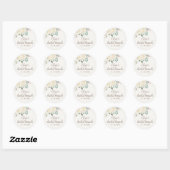 Bridal Brunch Dreamy White Floral Fevor Stickers (Blatt)