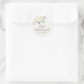 Bridal Brunch Dreamy White Floral Fevor Stickers (Tasche)