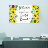 Bridal Brunch Dusche Boho Sunflowers | Eukalyptus Banner (Messeveranstaltung)