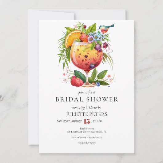 Bridal Brunch | Dusche für Paare Einladung (Vorderseite)