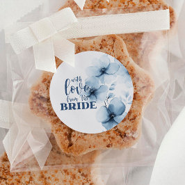 Bridal Brunch Eine blaue Liebe von Bride Runder Aufkleber