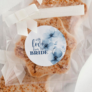 Bridal Brunch Eine blaue Liebe von Bride Runder Aufkleber