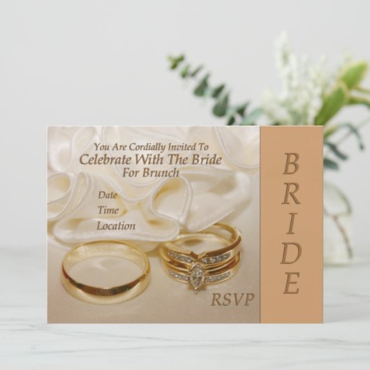 Bridal Brunch Einladung (Stehend Vorderseite)