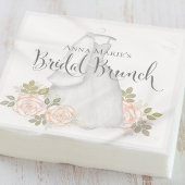 Bridal Brunch Elegantes einfaches florales Moderne Serviette