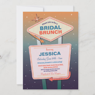 Bridal Brunch Las Vegas Party Bachelorette Dusche Einladung