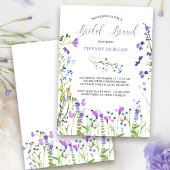 Bridal Brunch Lila Wildblume Dainty Floral Einladung