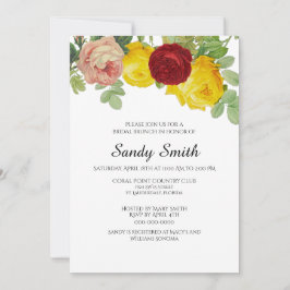 Bridal Brunch mit Hübschen Rose Einladung