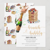Bridal Brunch | Pancake Einladung (Vorne/Hinten)