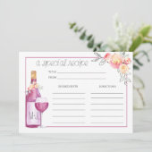 Bridal Brunch Rezept Card (Stehend Vorderseite)