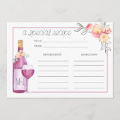 Bridal Brunch Rezept Card (Vorderseite)