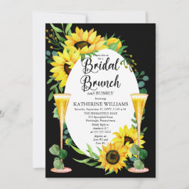 Bridal Brunch Sonnenblumen | Eukalyptus Floral Fra Einladung