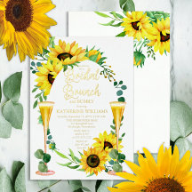 Bridal Brunch Sonnenblumen | Eukalyptus Floral Fra