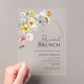 Bridal Brunch | Wildblume Boho Brautparty Acryleinladungen (Insitu (Handheld))