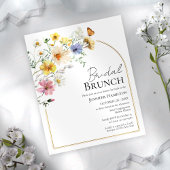 Bridal Brunch Wildblume Bridal Dusche Einladung