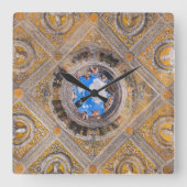 Bridal Chamber, Decke von Andrea Mantegna Quadratische Wanduhr (Vorderseite)