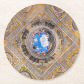 Bridal Chamber, Decke von Andrea Mantegna Runder Pappuntersetzer (Vorderseite)