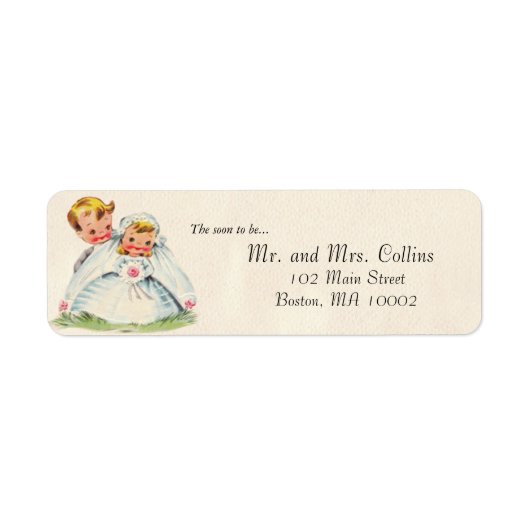 Bridal Couple Labels (Vorne)