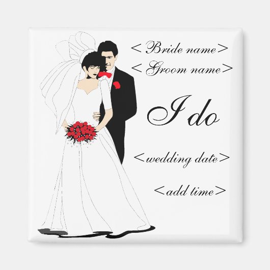 Bridal Couple Magnet (Vorne)