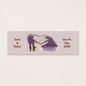 Bridal Couple Silhouette Herz Sand Registrierungsk (Vorderseite)