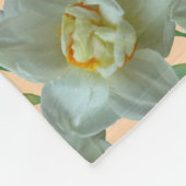 Bridal Crown daffodil Muster Kust. Fleecedecke. Fleecedecke (Ecke)