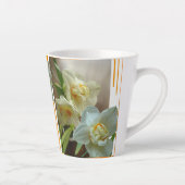 Bridal Crown Daffodils Design Latte Tasse (Rechts)