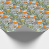 Bridal Crown Daffodis Muster Cust.Wrapping Paper Geschenkpapier (Ecke)