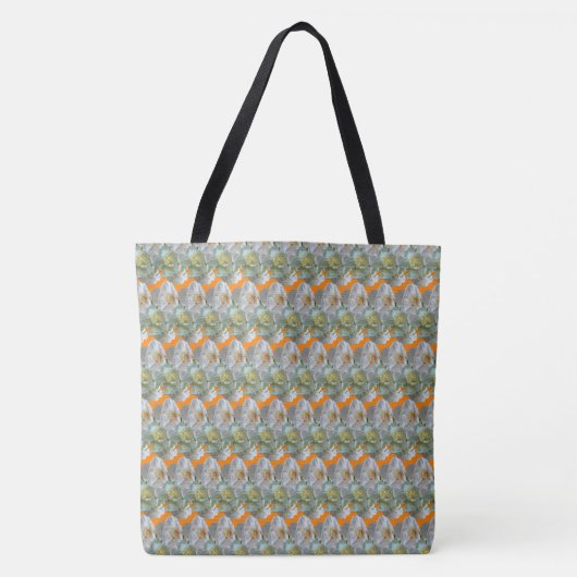 Bridal Crown Daffodis Muster Tote Tasche (Vorderseite)