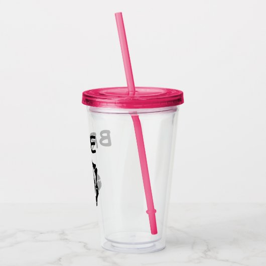 Bridal Cup - Skeleton Ring Finger Bridal Tumbler Acryltrinkbecher (Links)