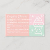 Bridal Display Showdusche mit Eiscreme Begleitkarte (Vorderseite)