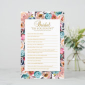 Bridal Do you know Showspiel, Brautparty Game (Stehend Vorderseite)