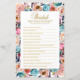 Bridal Do you know Showspiel, Brautparty Game