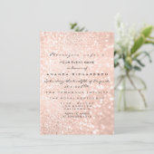 Bridal Dress Spark Rose VIP Blush Rose Diamond Einladung (Stehend Vorderseite)