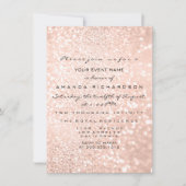 Bridal Dress Spark Rose VIP Blush Rose Diamond Einladung (Vorderseite)