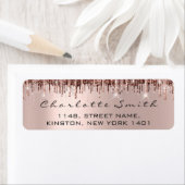 Bridal Drips Rose RSVP Return Address Sweet 16 (Insitu)