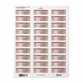 Bridal Drips Rose RSVP Return Address Sweet 16 (Vorne)