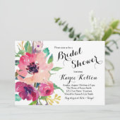 Bridal Dusche Blume Einladung (Stehend Vorderseite)